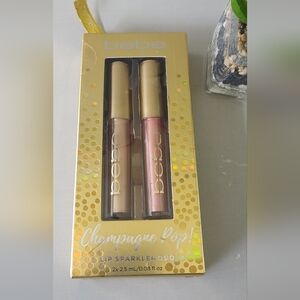 Bebe Lipstick Collection 2 pieces Style Champagne Sparkler Duo New
